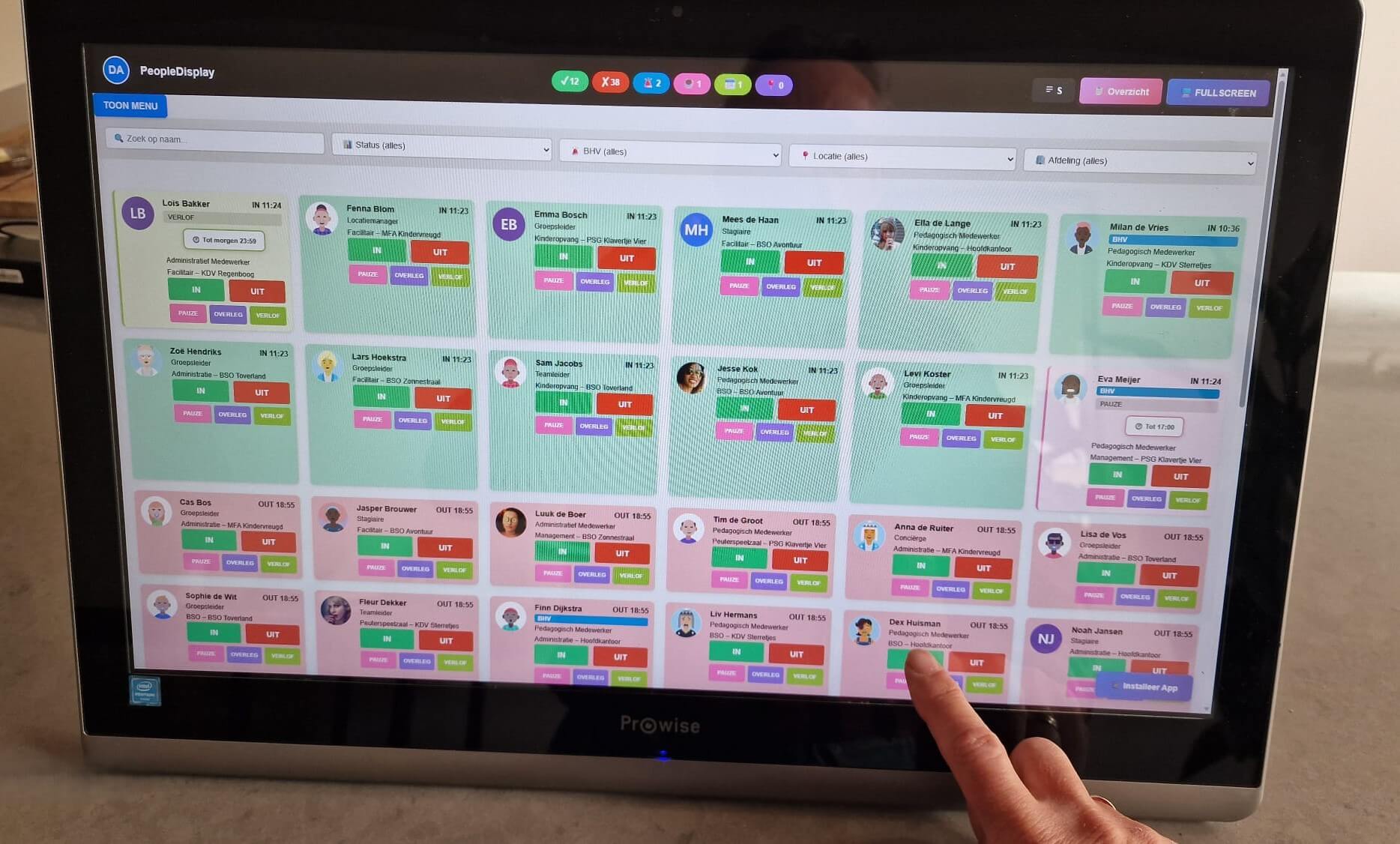 Prowise AIO pc met Touchscreen