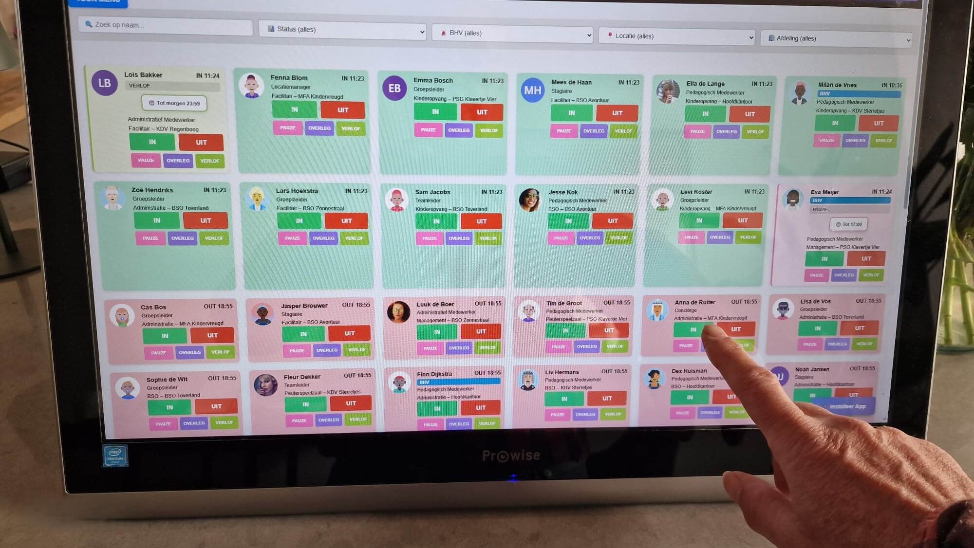 Prowise AIO pc met Touchscreen